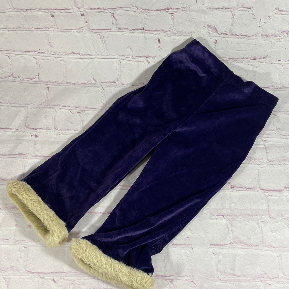 Sesame Street Velvet Top and Bottom Deep Purple with Cat Embroidery - Picture 7 of 8